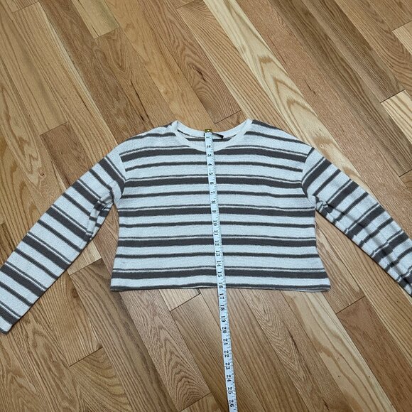 ZARA Striped Rustic Sweater - Size Small - MINK - Picture 7 of 8